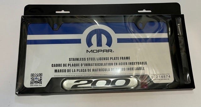 New Fits Chrysler License Plate Kit - Part # 82214874