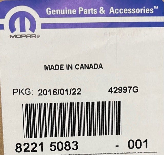 New Fits Chrysler Air Dam Fascia Kit - Part # 82215083