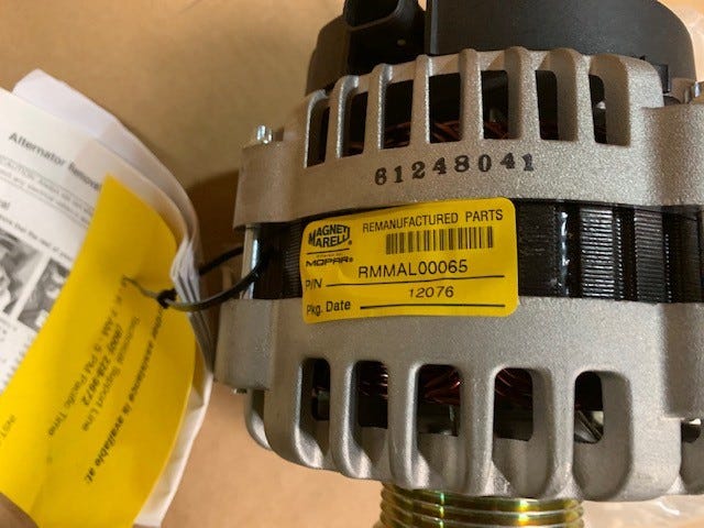 New Fits Chrysler Alternato-Engine - Part # RMMAL00065