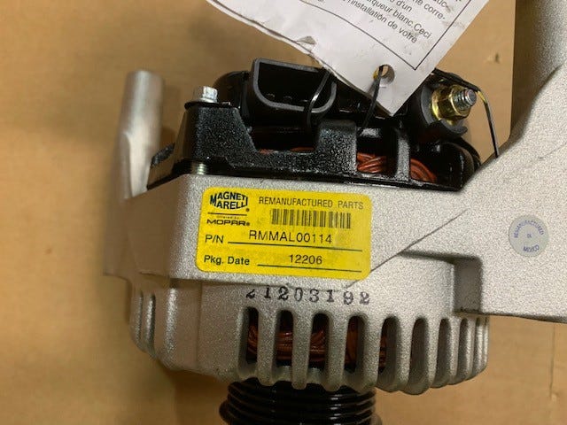 New Fits Chrysler Alternato-Engine - Part # RMMAL00114