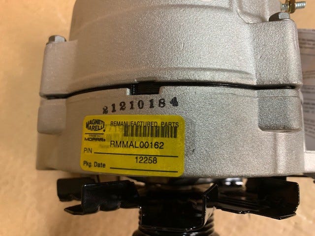 New Fits Chrysler Alternato-Engine - Part # RMMAL00162