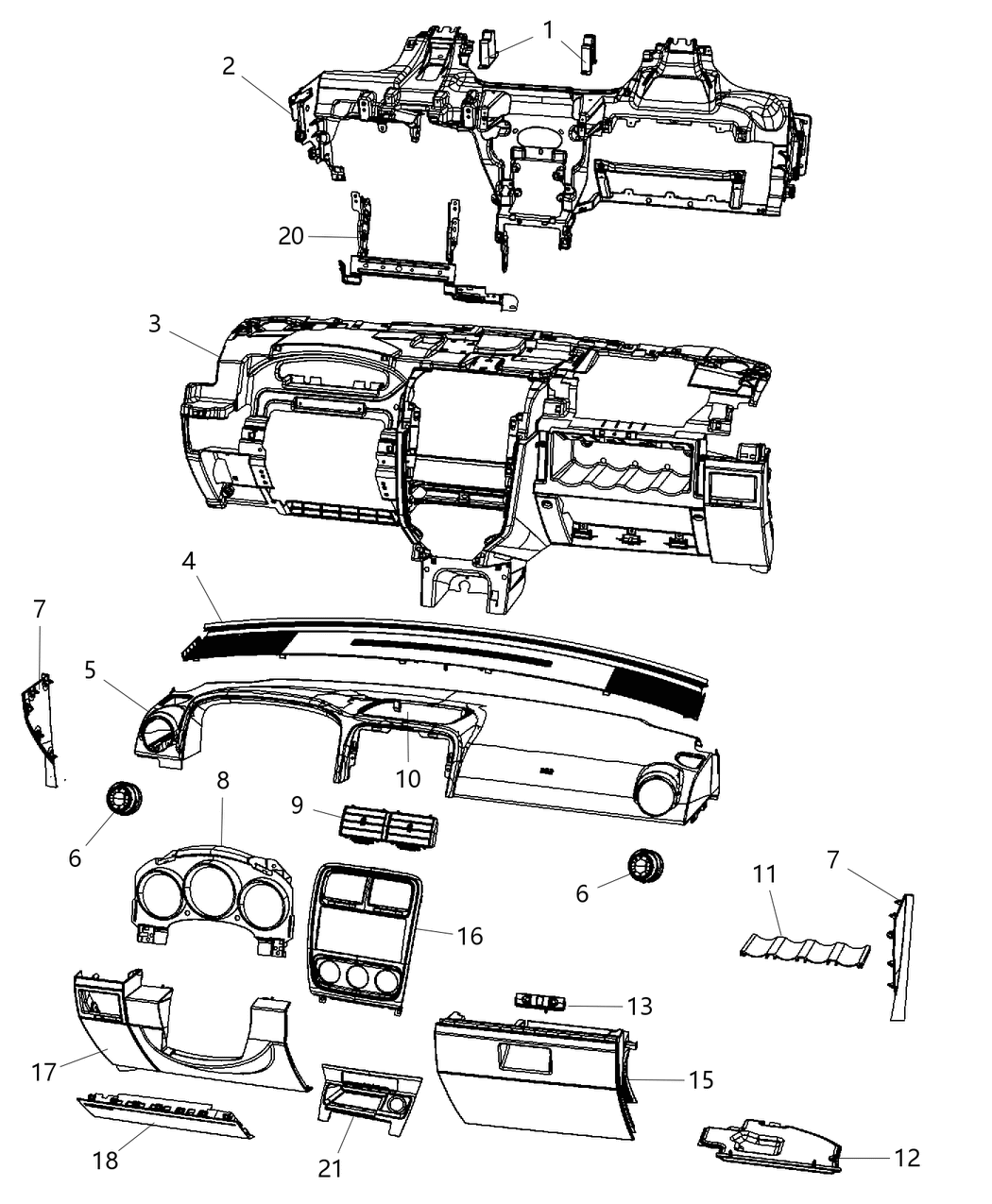 Mat Instrument Panel