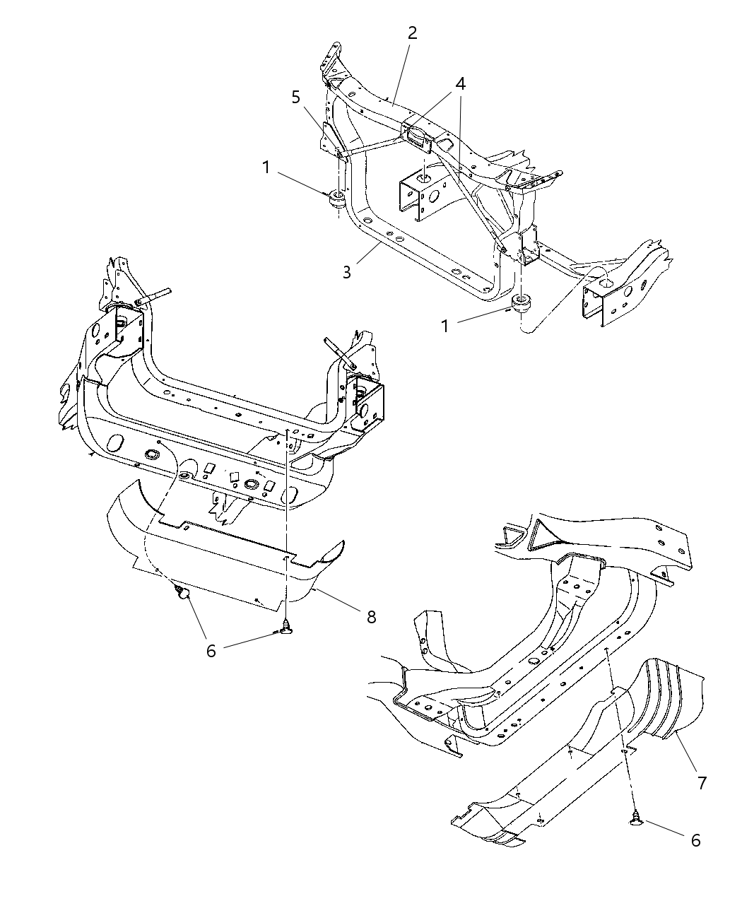 Brace Radiator Closure Panel