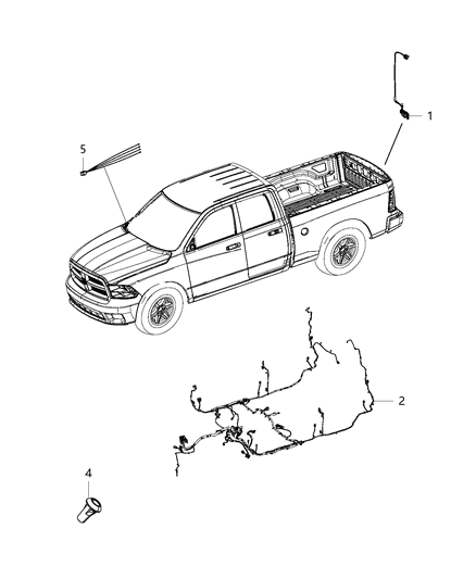 New 2018 Fits Chrysler 3500, 4500, 5500 Wiring-Body - Part # 68339685AC