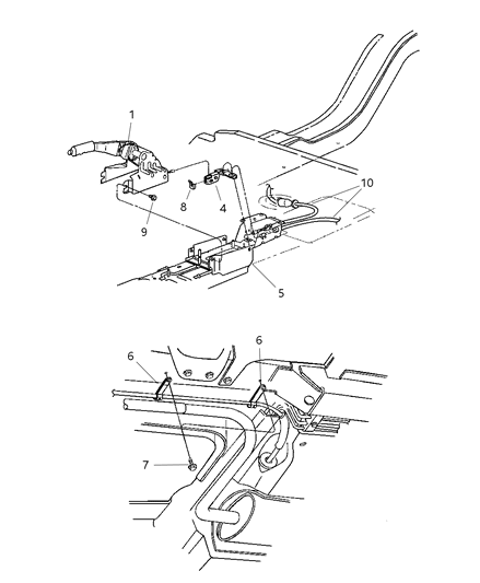 Clip Parking Brake Cable
