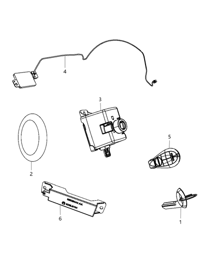 Transmitter Integrated Key Fob