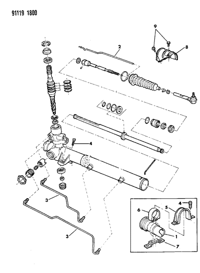 Bushing, Rack And Pinion Power Strg. Gear Mounting