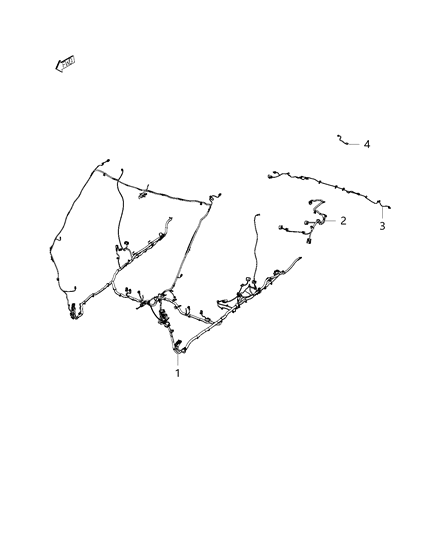 New 2015 Fits Chrysler ProMaster City Wiring-Body - Part # 68266438AA
