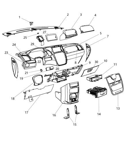 Applique Instrument Panel Driver Side