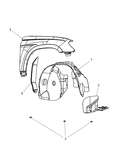 New 2005-2008 Fits Chrysler Pacifica Shield-Splash - Part # 4857646AH