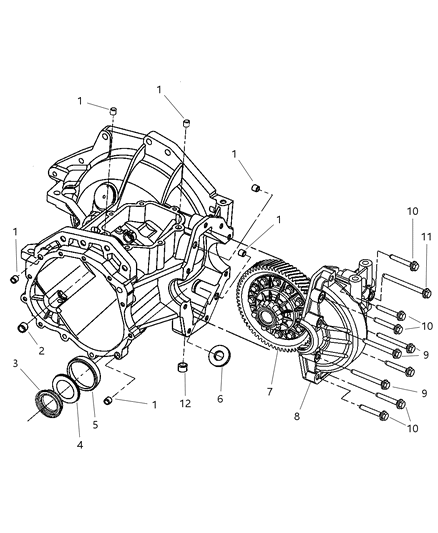 New 2002-2005 Fits Chrysler Neon Cup-Differential Bearing - Part # 5069053AA