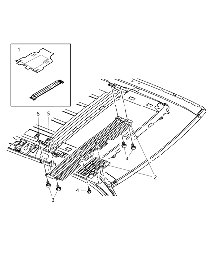 New 2005-2007 Fits Chrysler Grand Cherokee Bracket-Rear Seat Video - Part # 55396383AD