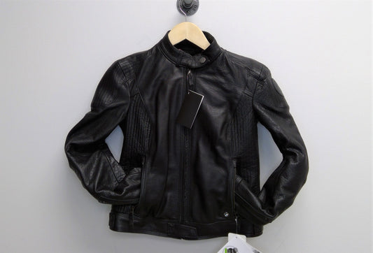 BMW Motorrad Original Apparel Jacket Black Leather Lady 36 - Part # 76148569210