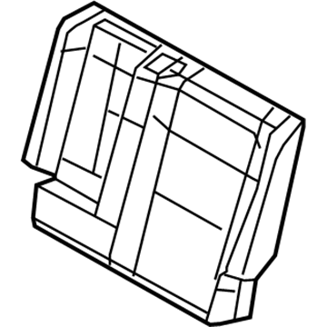 New 2018-2020 Fits Chrysler Grand Cherokee Rear Seat Back Cover - Part # 6RL29DX9AA