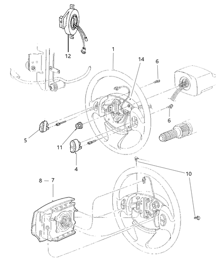 Chrysler - Air Bag Driver - Part # PH40LAZAE
