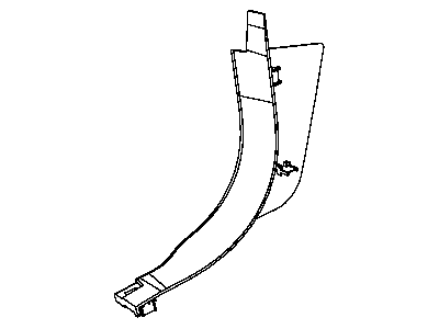 New 2009-2010 Fits Chrysler Avenger Panel-Cowl Side Trim - Part # XQ93XDVAE