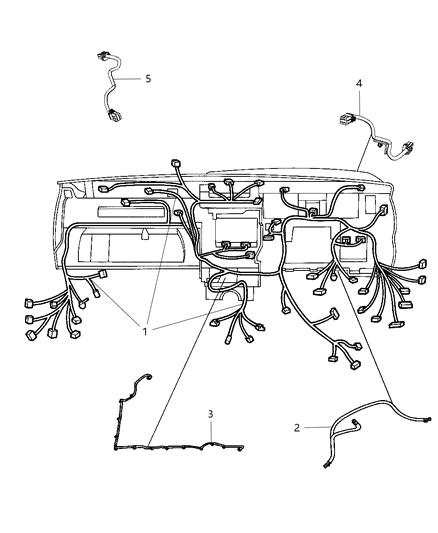 New 2011-2013 Fits Chrysler Grand Cherokee Wiring-Jumper - Part # 68049581AF