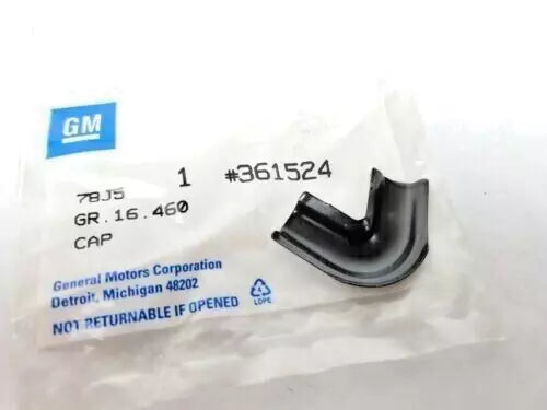 New OEM 1985-1991 Chevrolet GMC Suburban Body Side Window Weatherstrip Molding Cap, Part # 361524