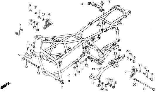 Sub-Frame *Nh1* (Black)(Replaces 50150-Ml8-600Za)