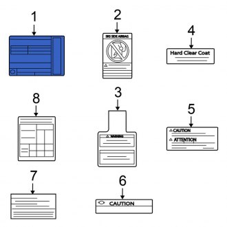 New Fits Nissan, Emission Label - Part # 14805JM71B