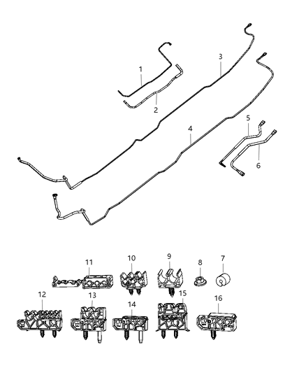 New 2011-2012 Fits Chrysler 3500, 4500, 5500 Retainer-5 Way - Part # 68052330AB