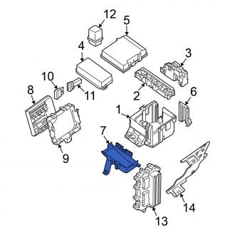 New Fits Nissan, Front Upper Fuse Box Cover - Part # 24382EA010