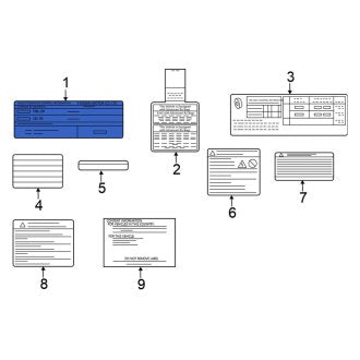 New Fits Nissan, Emission Label - Part # 148053NF0A