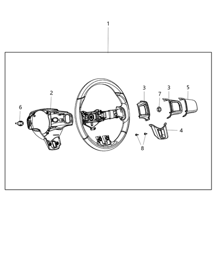Cover Steering Wheel Back