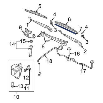New Fits Nissan, Right Windshield Wiper Blade Refill - Part # 288953Z010