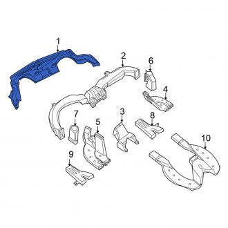 New Fits Nissan, Right Windshield Defroster Nozzle - Part # 68742JA00C