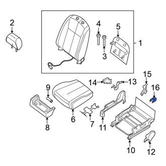 New Fits Nissan, Front Inner Seat Track Cover - Part # 87508JA00B