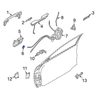 New Fits Nissan, Front Interior Door Handle Screw Cap - Part # 80942WL400