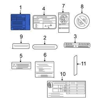 New Fits Nissan, Emission Label - Part # 14805ZX70E
