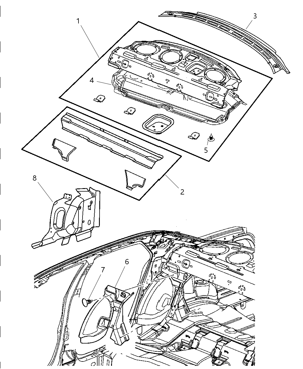 Reinforcement Shelf Panel