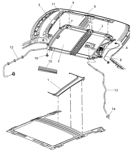 Hose Sunroof Drain