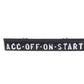 New OEM 1972-1987 GMC Truck A/C Heater Dash NamePlate, Part # 3952228