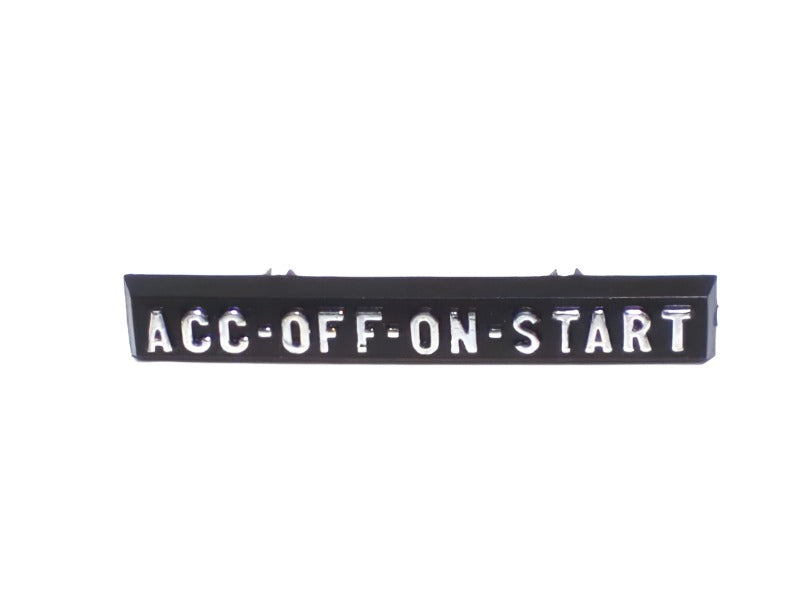 New OEM 1972-1987 GMC Truck A/C Heater Dash NamePlate, Part # 3952228