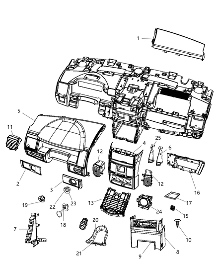Bezel Instrument Cluster