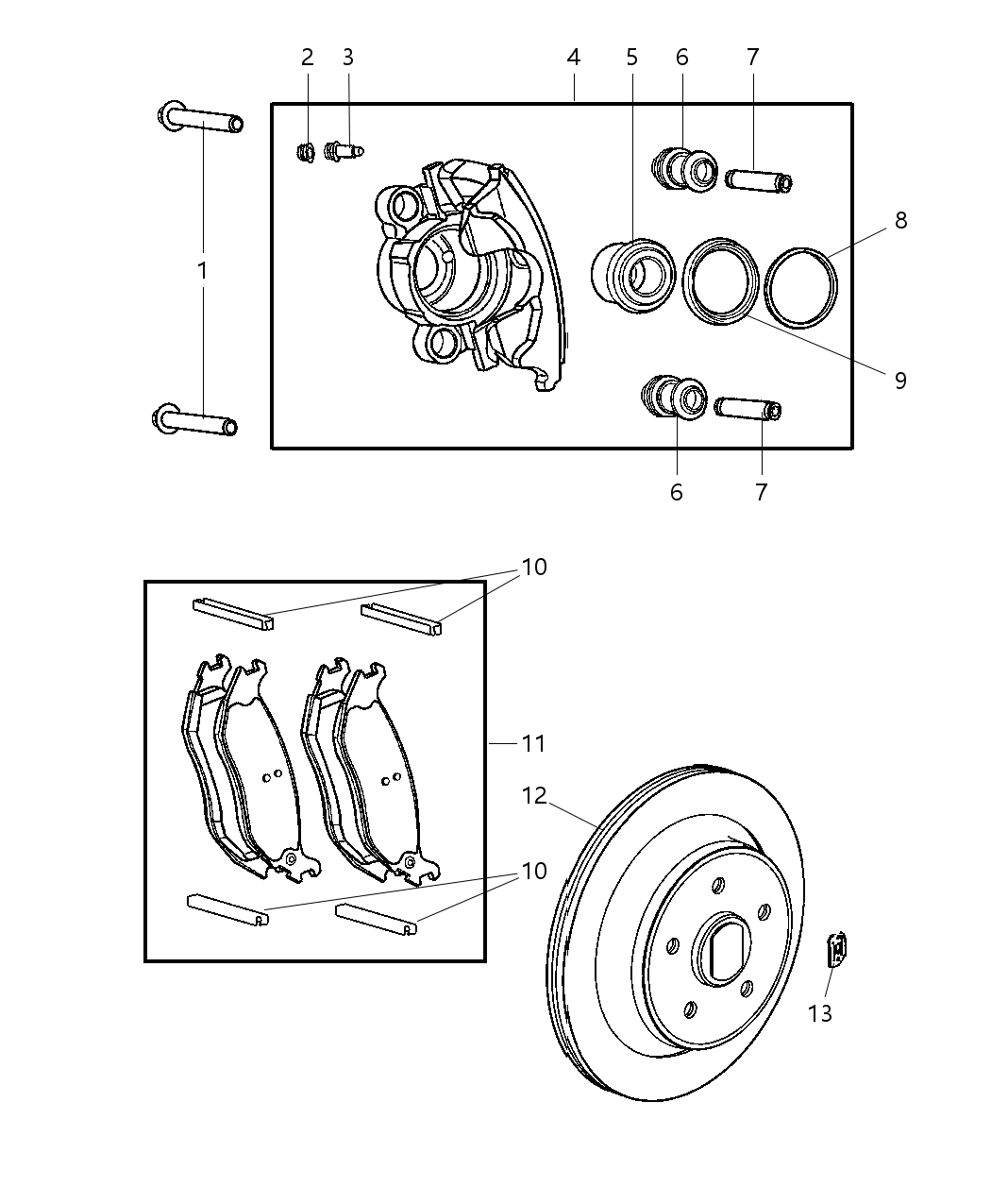 Boot Brake Piston