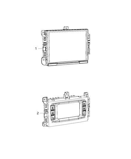 New 2017 Fits Chrysler Grand Cherokee Radio-Multi Media - Part # 68292897AB