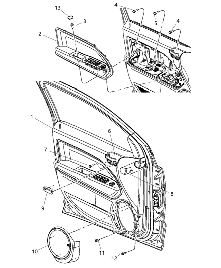 Plug Door Trim Panel Inside Door Handle