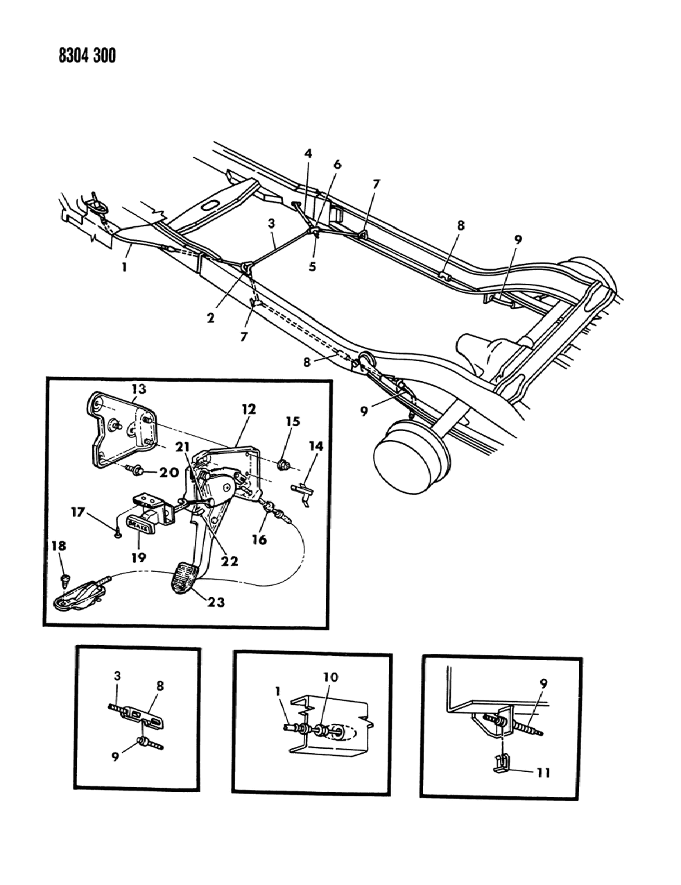 Cable, Rear W/9" Brakes