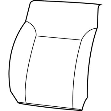 New 2009 Fits Chrysler Liberty Front Seat Back Cover Left - Part # 1NU201DVAA