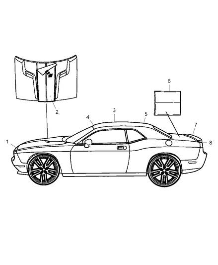 Decal Sunroof Rear