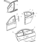 New OEM Genuine Plymouth, Front Upper Windshield Molding - Part # 5288571AB