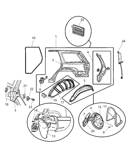 Panel Quarter Outer Only, Without Tailamp Pocket