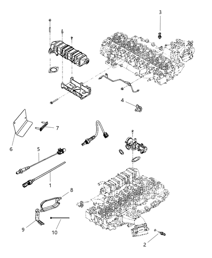 New 2011-2012 Fits Chrysler 3500, 4500, 5500 Bracket-Sensor - Part # 5149268AA