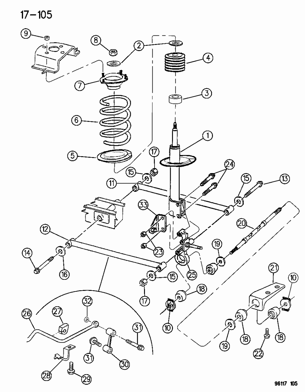 Bumper, Jounce Rear Strut