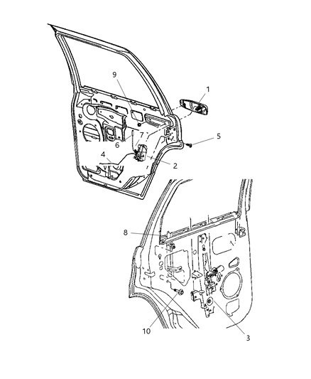 New 2005-2010 Fits Chrysler Grand Cherokee Channel-Rear Door Glass Lower - Part # 55394328AB