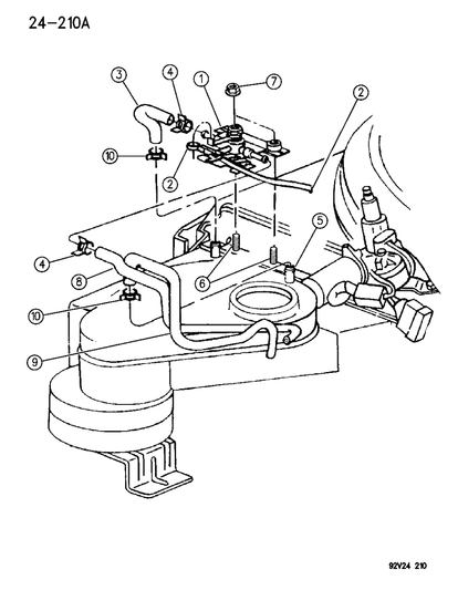 Hose, Heater To Water Valve
